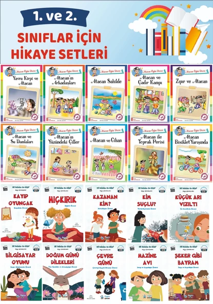 1.ve2.Sınıflar İçin 20 li Hikaye Seti (32 Sayfa) ürün görseli 1