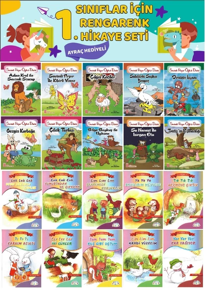 1.ve2.Sınıflar İçin 20 li Hikaye Seti (16 Sayfa) ürün görseli 1