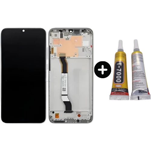 Xiaomi Redmi Note 8 Uyumlu Çıtalı Servis Lcd Ekran Dokunmatik Beyaz + B7000