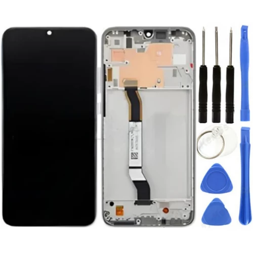Xiaomi Redmi Note 8 Uyumlu Çıtalı A Kalite Lcd Ekran Dokunmatik Beyaz + Tamir Seti