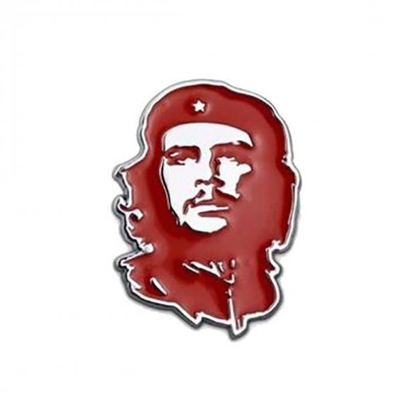 Che Guevara Kırmızı Portre Tasarımlı Alüminyum Sticker Etiket