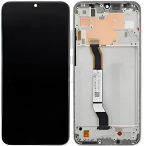 Xiaomi Redmi Note 8 Uyumlu Çıtalı OLED Lcd Ekran Dokunmatik Beyaz