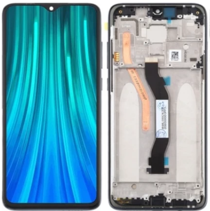 Xiaomi Redmi Note 8 Pro Uyumlu Çıtalı Lcd Ekran Dokunmatik Siyah