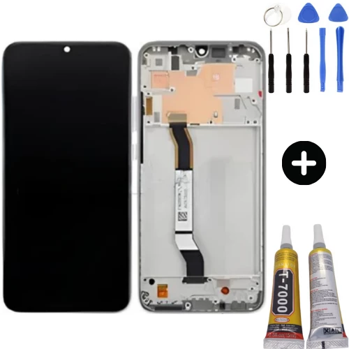 Xiaomi Redmi Note 8 Uyumlu Çıtalı Lcd Ekran Dokunmatik Beyaz + Montaj Seti