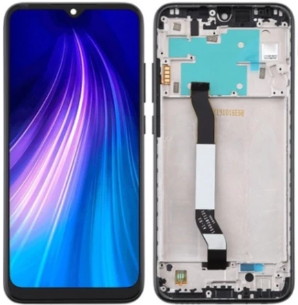 Xiaomi Redmi Note 8 Uyumlu Çıtalı Lcd Ekran Dokunmatik Siyah