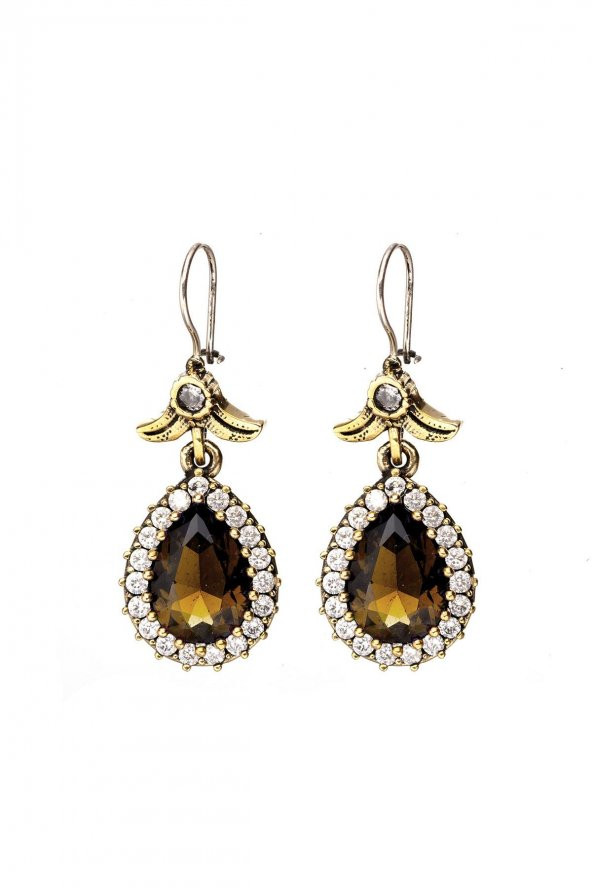 Sarı Sitrin Zultanit Taşlı Hürrem Sultan Damla Otantik Gümüş Üçlü Kadın Seti Ayarlanabilir Yüzük - 4