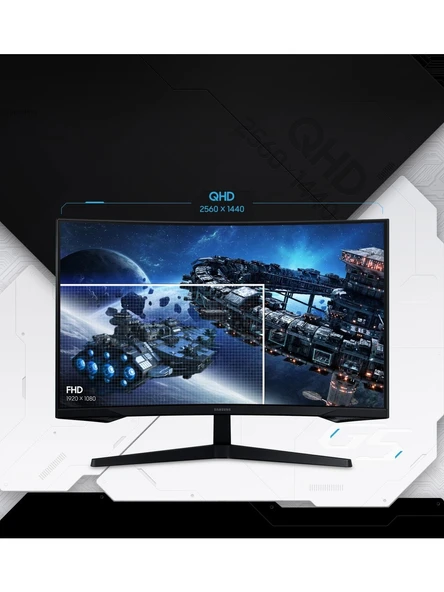 Samsung Odyssey G5 G55C LS27CG552EUXUF 27 1 ms 2K Curved 165 Hz Oyuncu Monitörü - 6