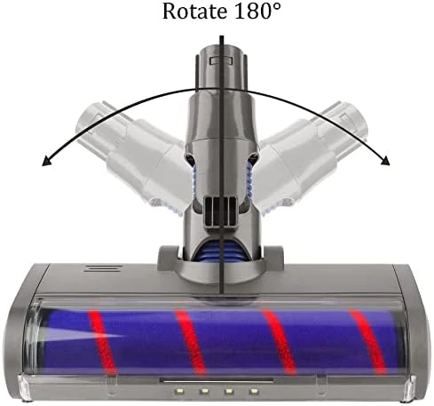 srfn ticaret Dyson V6 Hayvan/V6 Fluffy/DC58/DC59/DC61/DC62/DC74 LED'li Yumuşak Rulolu Zemin Fırçası - 4