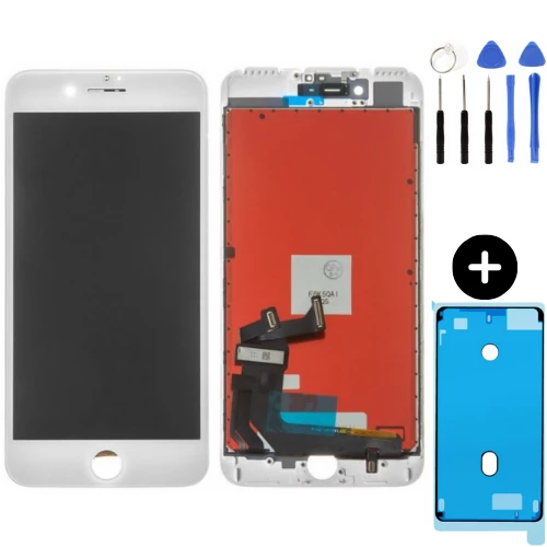 iPhone 7 Plus Uyumlu A Kalite Lcd Ekran Dokunmatik Beyaz + Montaj Seti