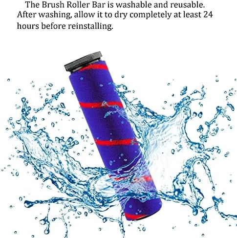 srfn ticaret Dyson V6 Hayvan/V6 Fluffy/DC58/DC59/DC61/DC62/DC74 LED'li Yumuşak Rulolu Zemin Fırçası - 3