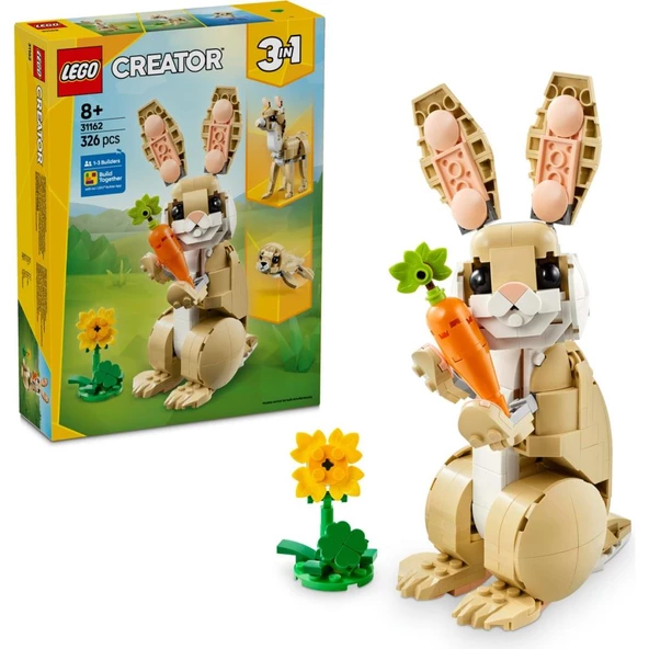 LEGO 31162 Creator 3’ü 1 Arada Sevimli Tavşan