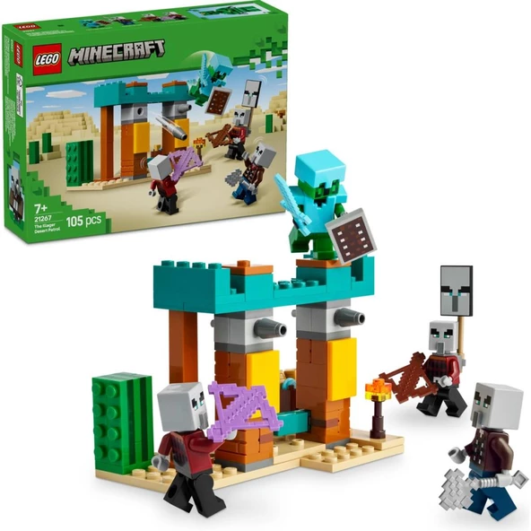 LEGO Minecraft 21267 Serseri Köylü Çöl Devriyesi (105 Parça) ürün görseli 1