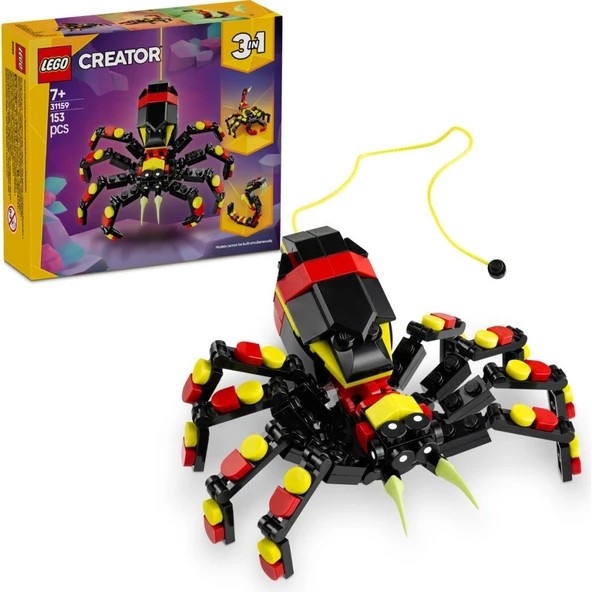 LEGO 31159 Creator 3’ü 1 Arada Vahşi Hayvanlar: Şaşırtıcı Örümcek