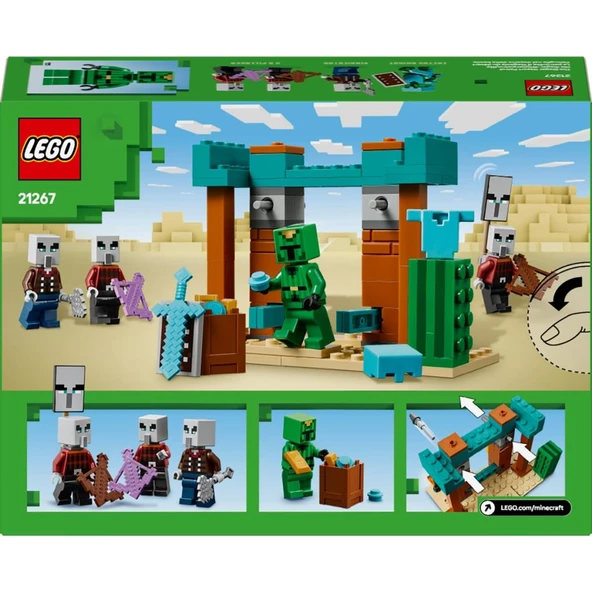 LEGO Minecraft 21267 Serseri Köylü Çöl Devriyesi (105 Parça) - Resim 4