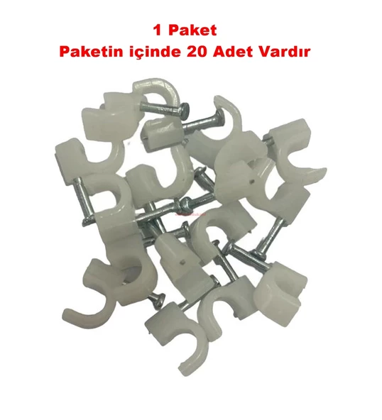 MUTLUSAN No:4 (20 Li Paket) Beton Çivili Kroşe - 2