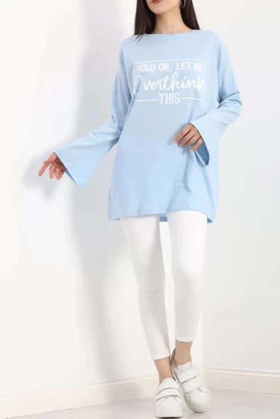 Baskılı Oversize Suprem Tunik Bebemavi - 20217.1567. - Resim 6