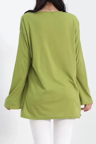 Baskılı Oversize Suprem Tunik Açıkyeşil - 20217.1567. - 7