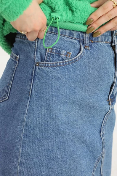 Fermuarlı Stoperli Polar Sweat Yeşil - 20377.1872. - 7