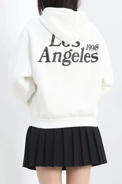 Baskılı 3 İplik Sweat Beyaz - 20289.1868. - 8