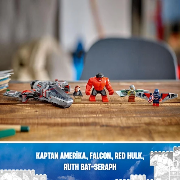 LEGO 76292 Marvel Kaptan Amerika ile Red Hulk Savaşı - 9
