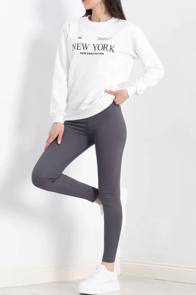 İki İplik Sweat Ekru - 20085.1865. - Resim 6