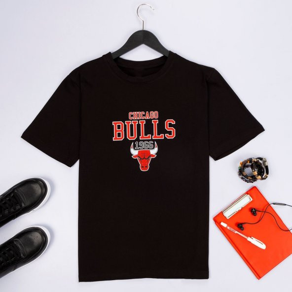 Bulls Baskılı T-Shirt TSH077/D-16 - 1