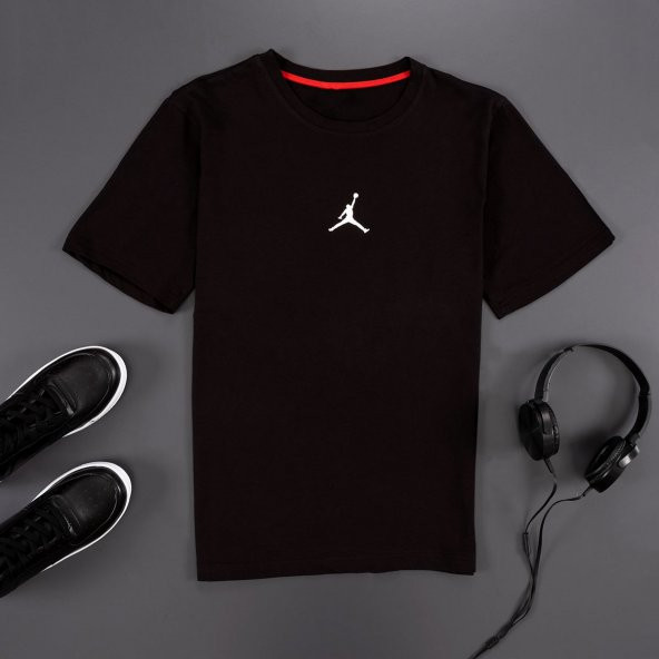 Basketball Baskılı Siyah T-Shirt TSH063/D-2