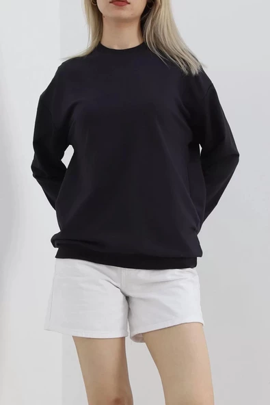 Bisiklet Yaka Sweat Füme - 3042.275. - 4