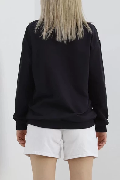 Bisiklet Yaka Sweat Füme - 3042.275. - 6