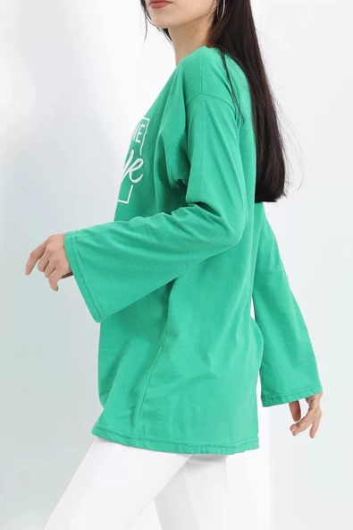 Baskılı Oversize Suprem Tunik Benetton  - 20217.1567. - Resim 5