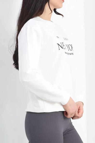 İki İplik Sweat Ekru - 20085.1865. - Resim 5