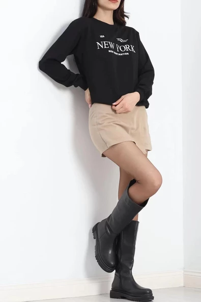 İki İplik Sweat Siyah - 20085.1865. - 2