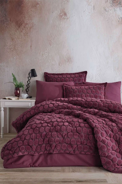 Clasy Wellsoft Jakarlı Tek Kişilik Uyku Seti Perle V3 Gülkurusu - 2