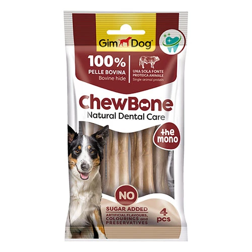 GimDog ChewBone Diş Sağlığı Destekleyici Naturel Press Köpek Çiğneme Kemiği 80 Gr ürün görseli 1