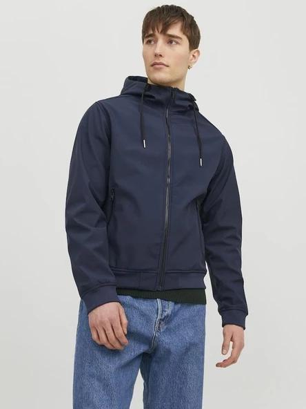 JJEBASIC SOFTSHELL HOOD NOOS Navy Navy S - 2