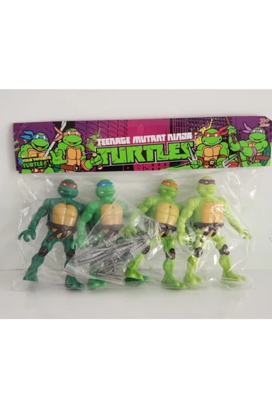 Ninja Kaplumbağalar Işıklı Figür 4'lü Set Ninja Turtles