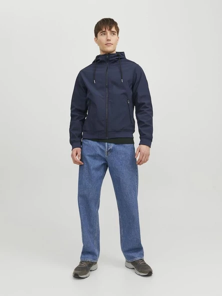 JJEBASIC SOFTSHELL HOOD NOOS Navy Navy S - 4
