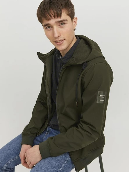 JJEBASIC SOFTSHELL HOOD NOOS Rosin Rosin M - 7