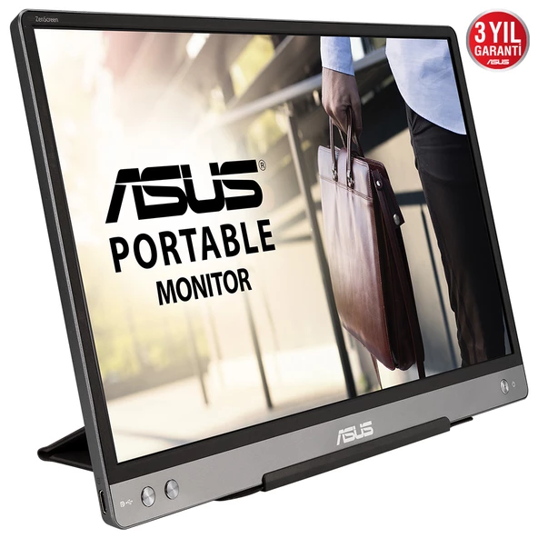 ASUS ZENSCREEN MB14AC 14 IPS 1920x1080 5MS USB-C 3YIL MAT EKRAN, USB-C to A ADAPTOR, DUSUK MAVI ISIK TASINABILIR USB MONITOR - 2