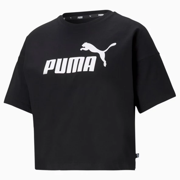 Puma 586866 01 Ess Cropped Logo Tee Kadın T-shirt - 4