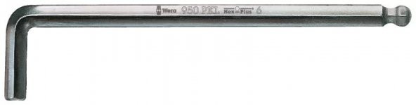 Wera 950 PKL Hex-Plus Krom Topbaş Alyan 2,5mm 05022054001