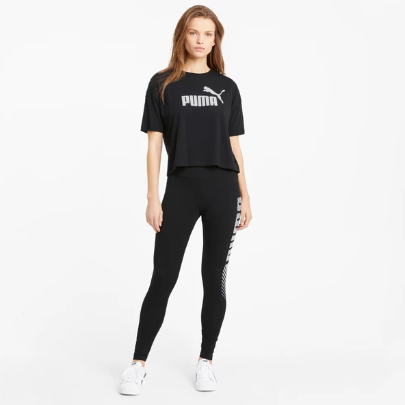 Puma 586866 01 Ess Cropped Logo Tee Kadın T-shirt - 3