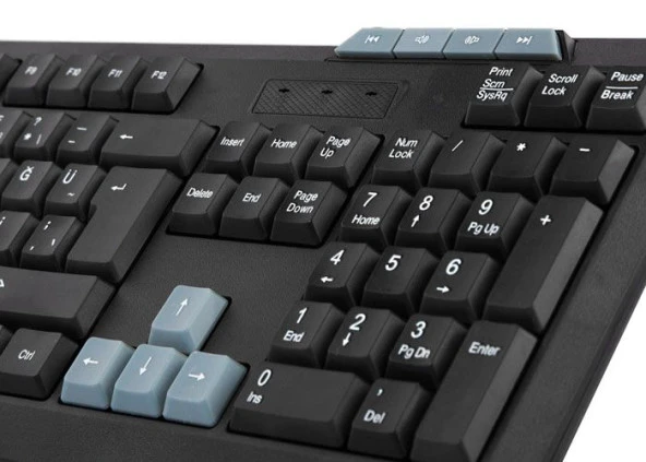 Everest KB-700 Q USB Multi Media siyah klavye - Resim 3