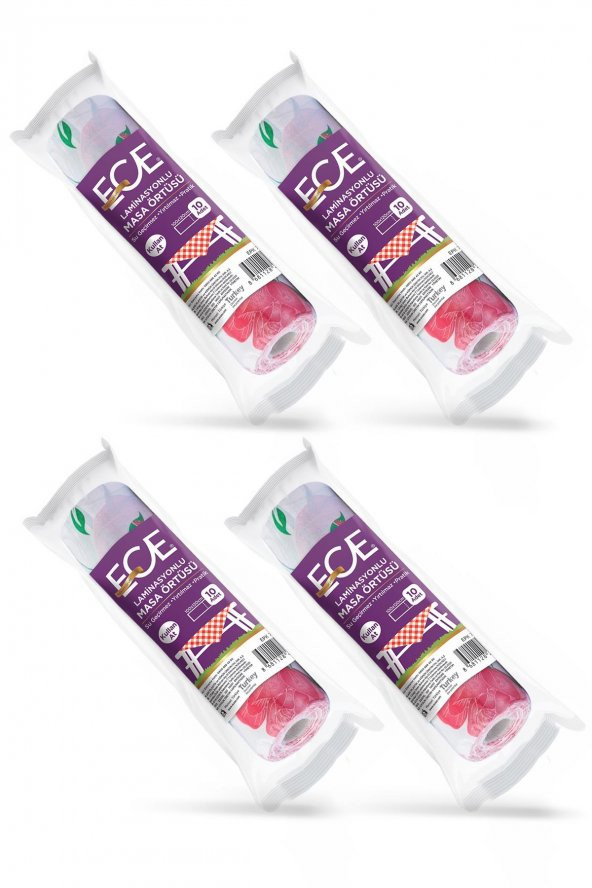 ECE KULLAN AT MASA ÖRTÜSÜ RULO 10LU 4 PAKET - 1