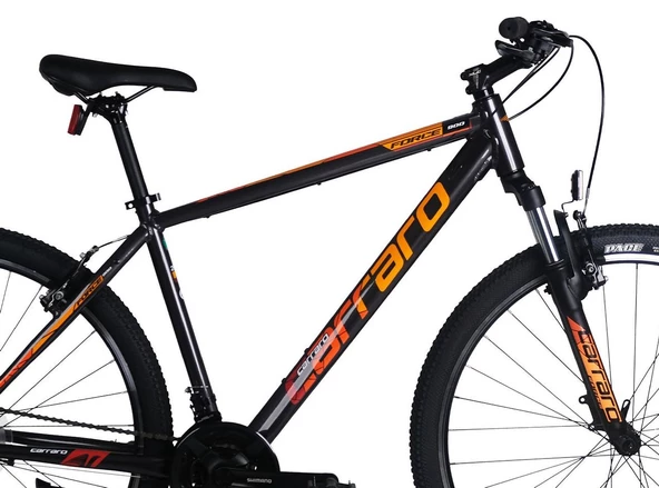 Carraro Force 900 29" Jant 21 Vites Alüminyum Gövde V-fren 48Cm Dağ Bisikleti Antrasit Turuncu - 3