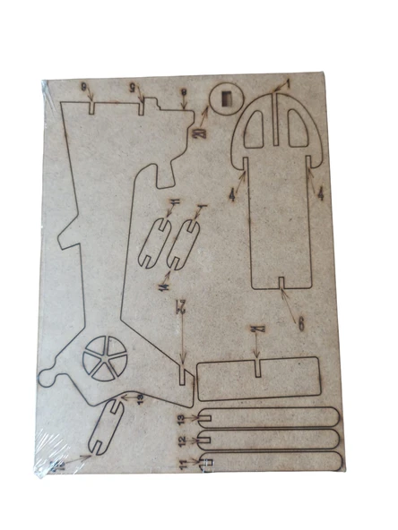 sadimo 3d ahşap helikopter maketi - 2
