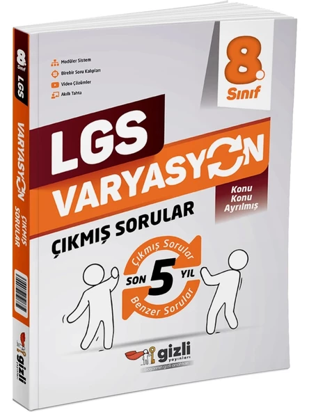 Lgs Varyasyon Son 5 Yıl Konu Konu Çıkmış Sorular Gizli Yayınları