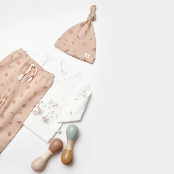 Bibaby Biorganic Love Our Earth 3 Parça Set 73345 Mocha - 7