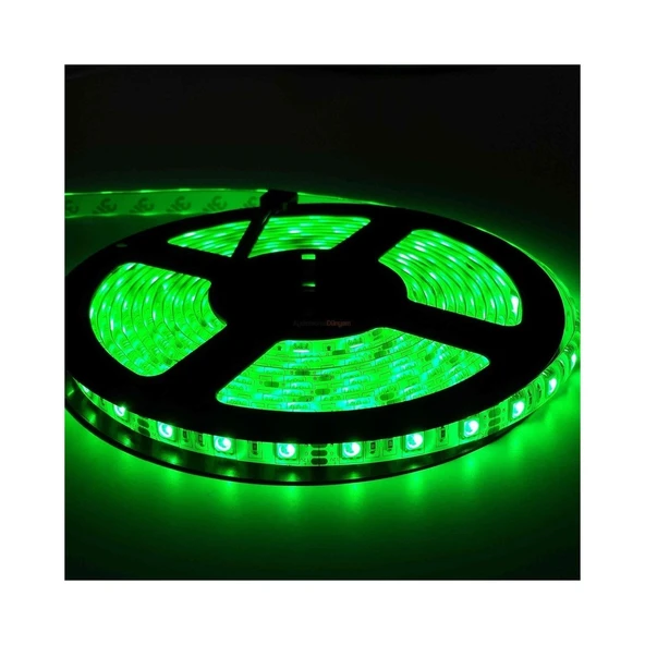 10 Çip Yeşil Şerit Led İç Mekan 5 Metre Ct-4483