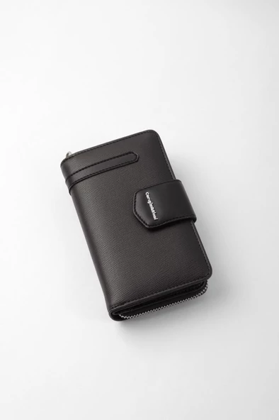 CENGİZ PAKEL Kadın Orta Boy Cüzdan 65256M Siyah - 4